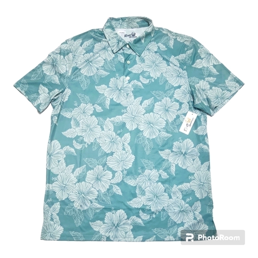 Reyn Spooner Brrr Performance Fabric Aloha Polo Shirt